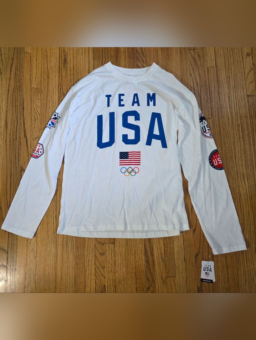 Team USA 2026 White Long-Sleeve Graphic Shirt L - Picture 1 of 5